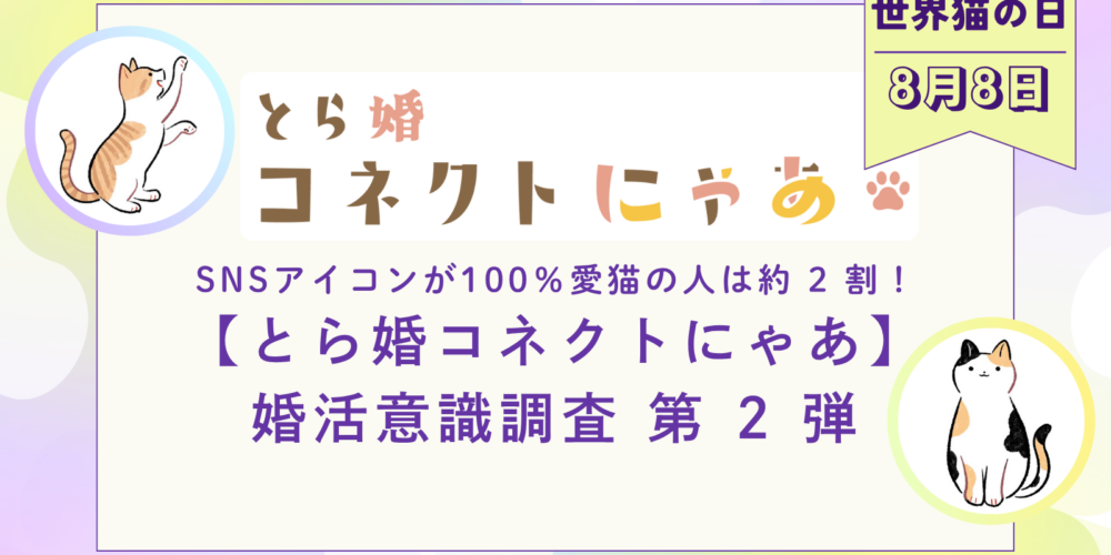 世界猫の日！【とら婚コネクトにゃあ】婚活意識調査 第 2 弾